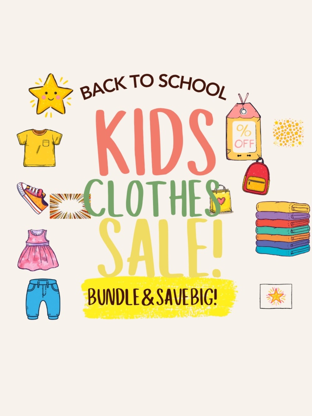 Back to School Kids Clothes Bundle - Amazing Prices!